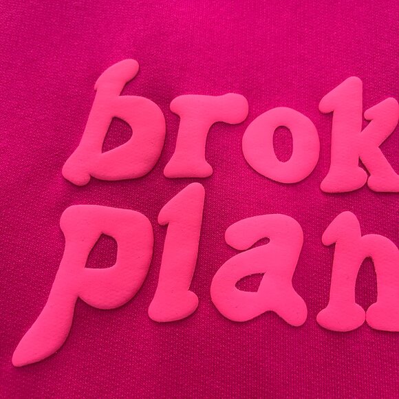 Broken Planet Monochrome Hoodie Fuchsia Pink - Picture 3 of 8